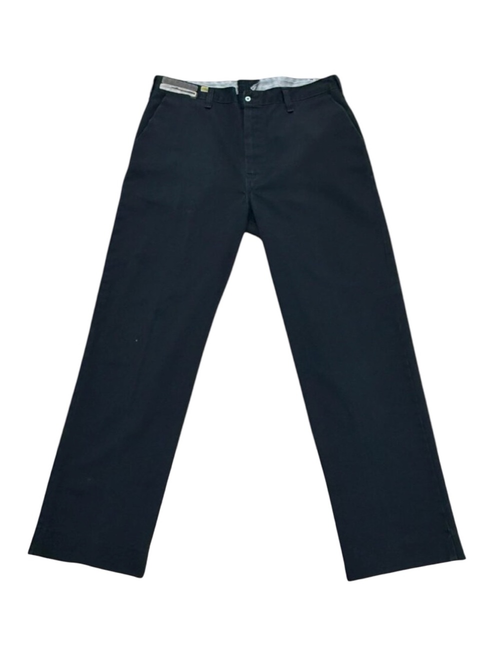 Men’s Black Uniform Work Pants Polyester Cotton Blend